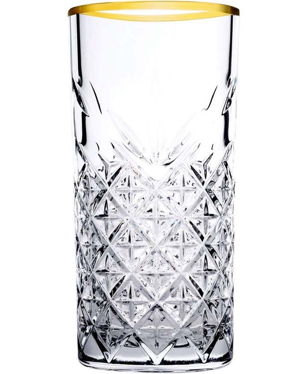 SET 4 VASOS RIM GOLD BAND 52800