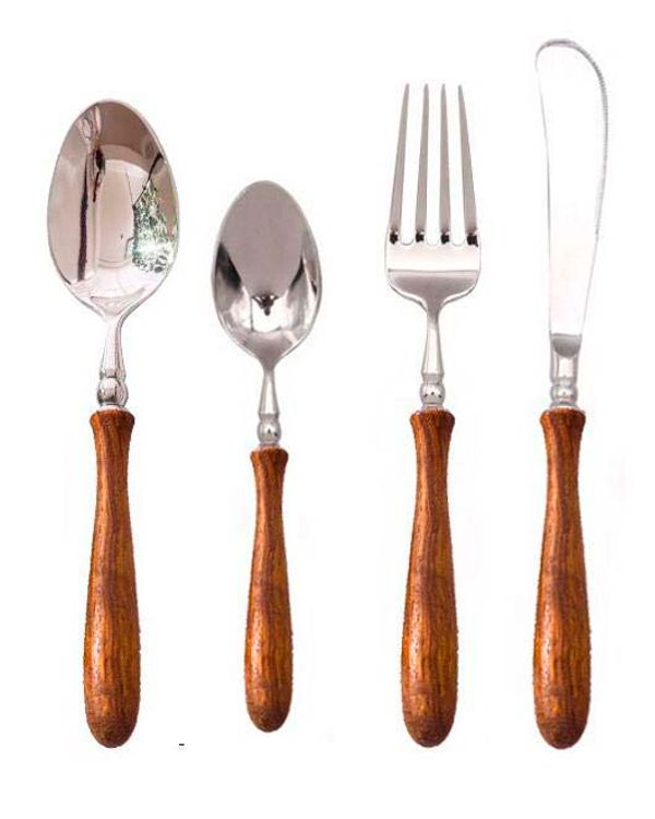 SET CUBIERTOS 16 PZ 4 PUESTOS SILVER