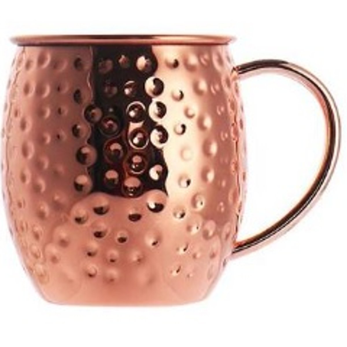 MUGG ACERO INOXIDABLE MOSCU ORO ROSA 16 OZ ASA REDONDA