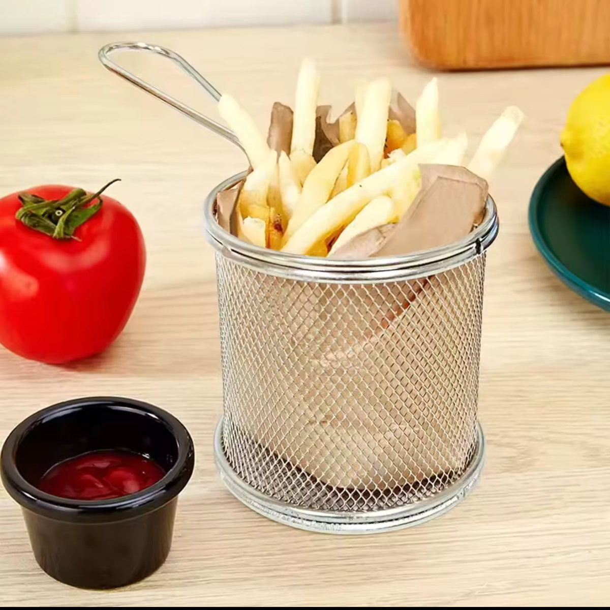CANASTA ACERO INOXIDABLE SILVER 8.5 CMS