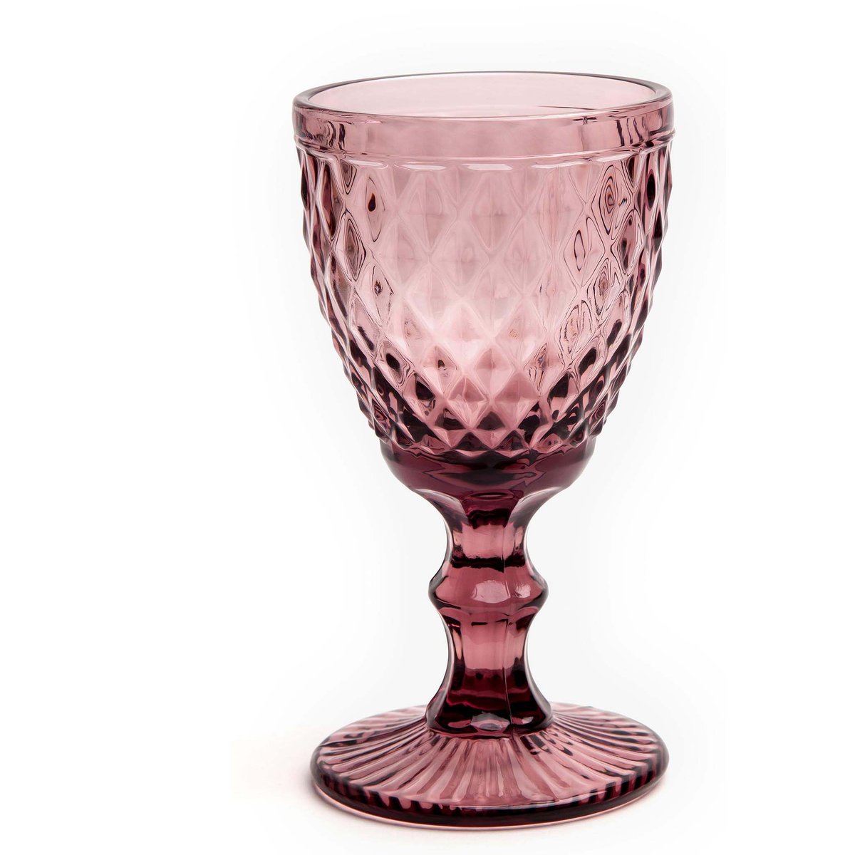 SET 6 COPAS VINO AGUA BARROCO 11 ONZ ROSE