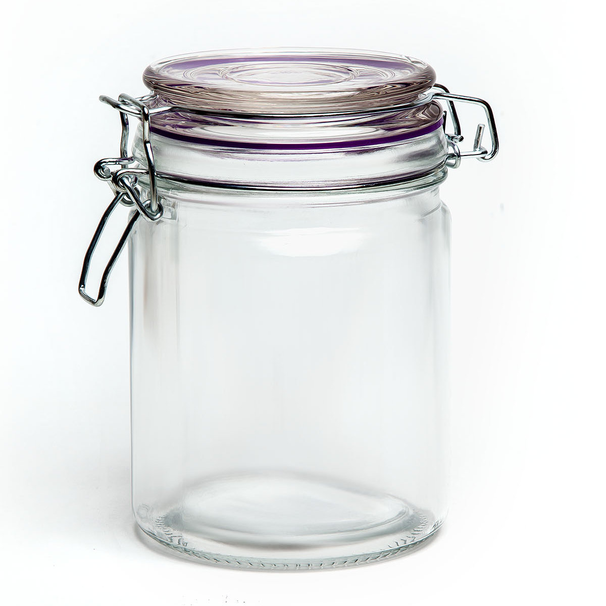 FRASCO VIDRIO HERMETICO 0.78 LTS TAPA COLOR