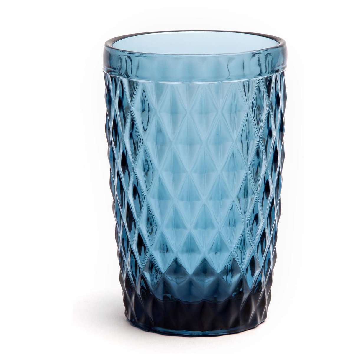 SET 6 VASOS BARROCO AZUL 12 ONZ
