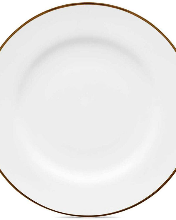 PLATO LLANO PORCELANA 28 CMS FLAMINGO ORO -SA02-9209
