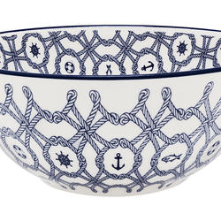 BOWL CERAMICA 16 OZ NAUTICO -AB37-6784 H.A.I