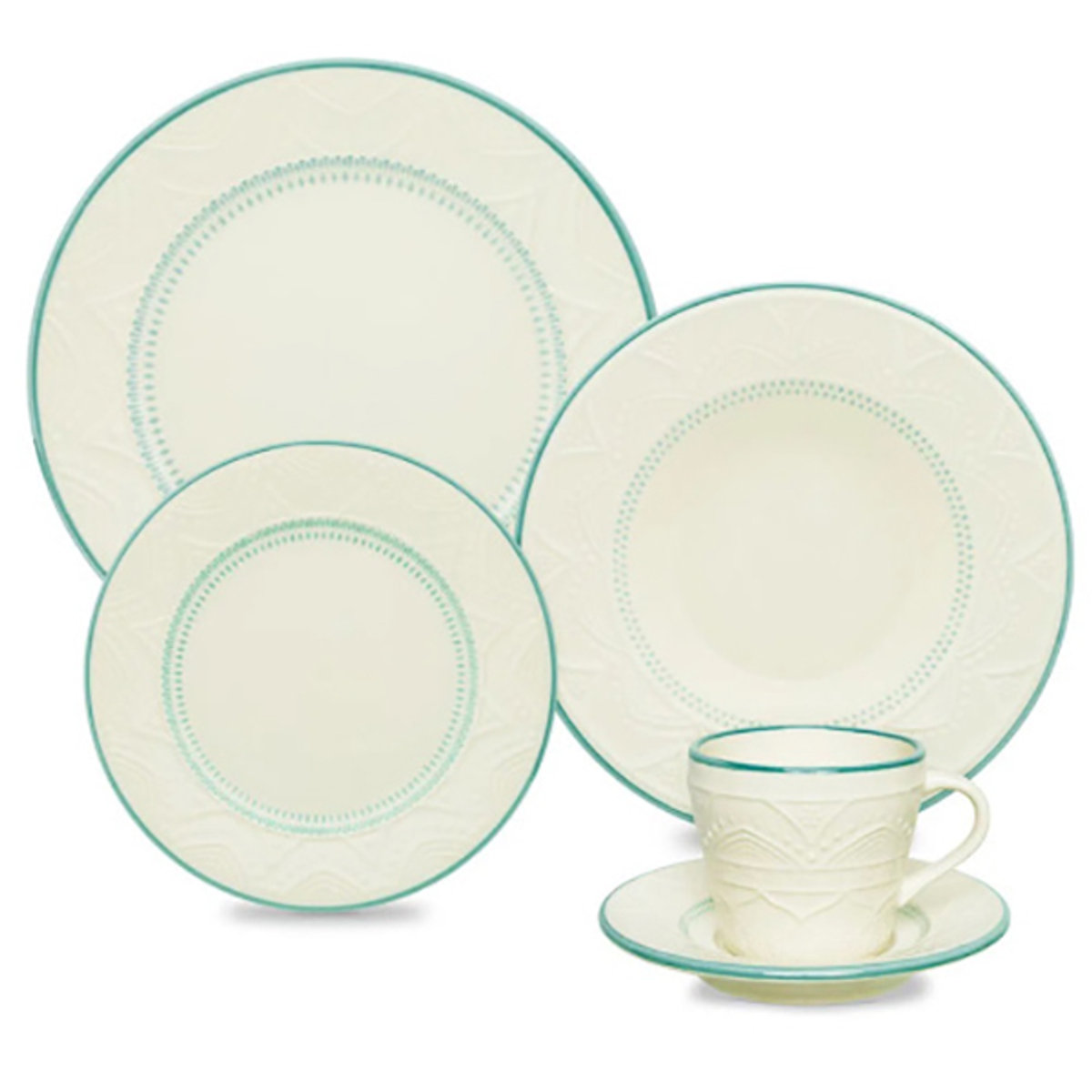 VAJILLA CERAMICA 20 PZAS 4PTOS SKY -100561