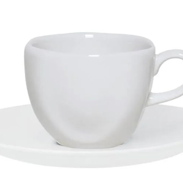 SET TAZA DE TE/CAFÉ  CON PLATILLO RYO WHITE 7 ONZ