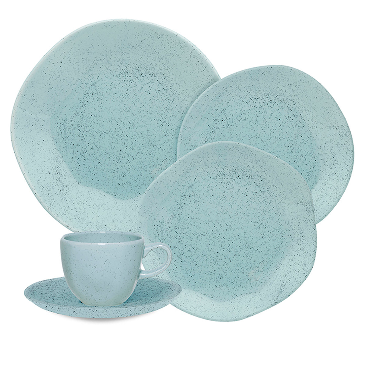 VAJILLA PORCELANA 20 PZAS 4 PTOS RYO BLUE BYE -095255