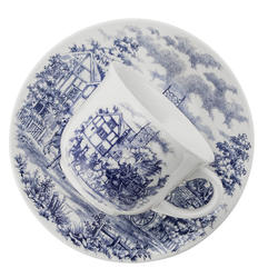 SET TAZA DE TE 200ML CON PLATILLO CENA INGLESA -AE85-5131