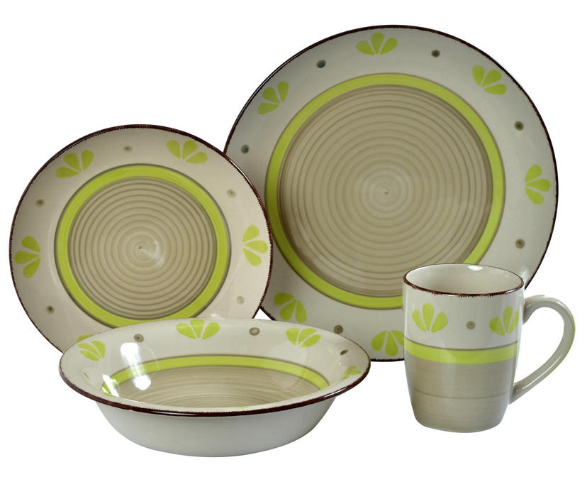 Vajilla Ceramica 16 Pz 4 Puestos