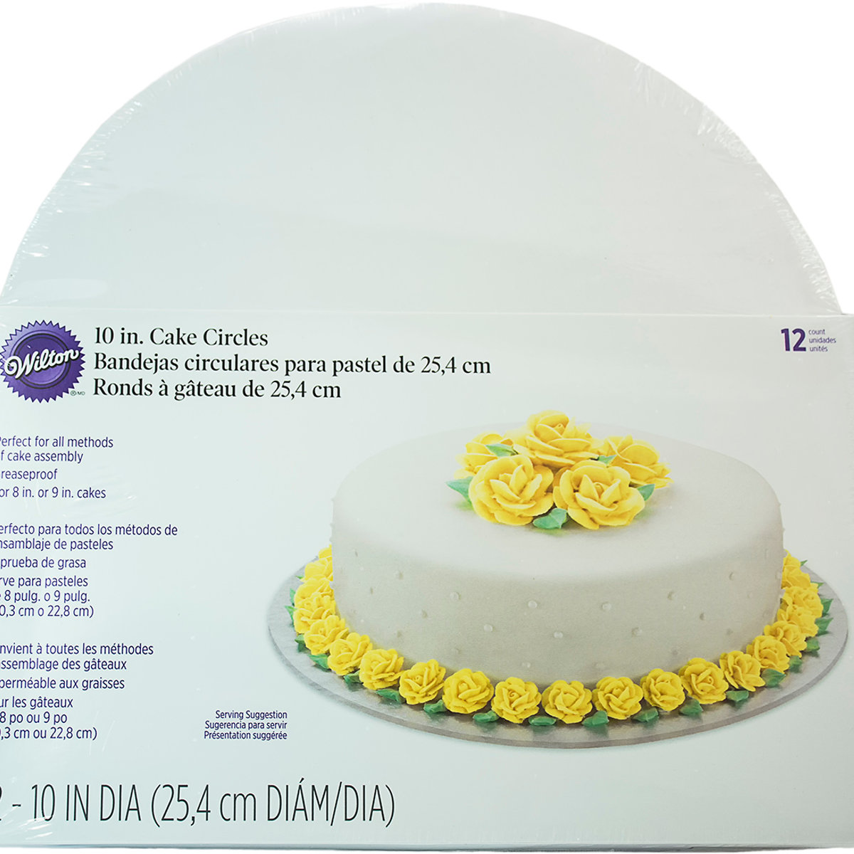 Set 12 Bandejas Carton Wilton 25 Cm