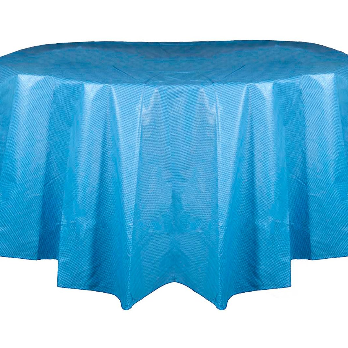 Mantel Redondo Pvc 180 Cms Azul Oscuro