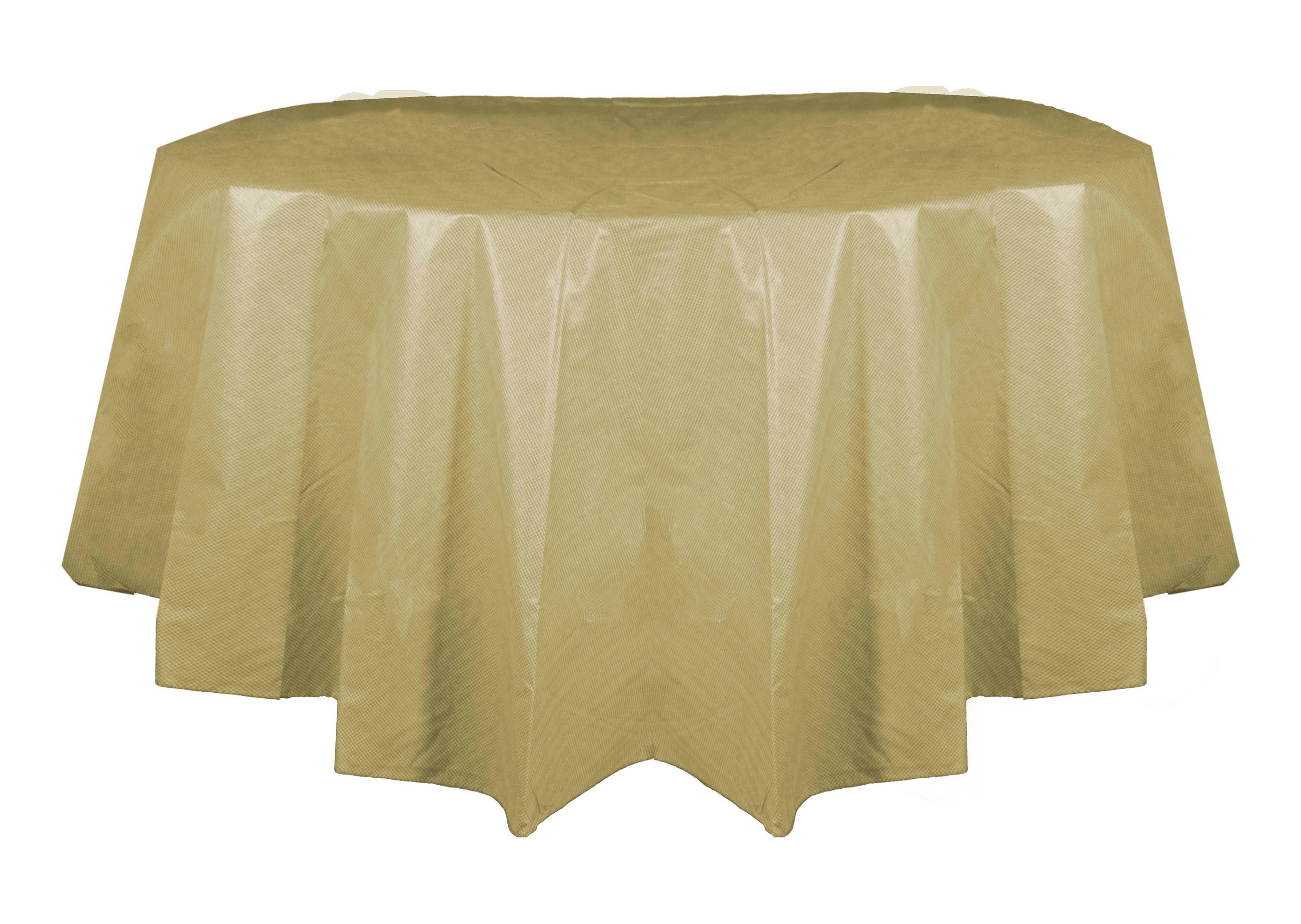 Mantel Redondo Pvc 180 Cms Beige
