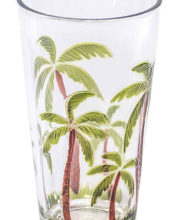 Vaso Acrilico Decorado Palmas
