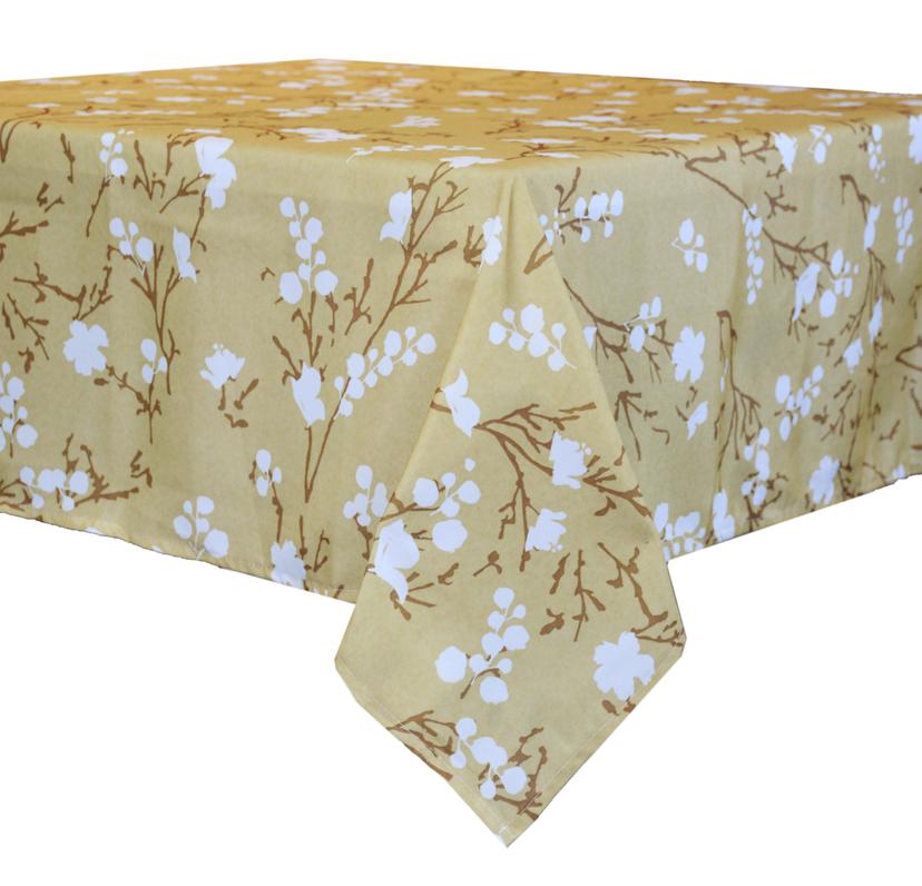 Mantel Rectangular 6 Ptos Amarillo Toskana