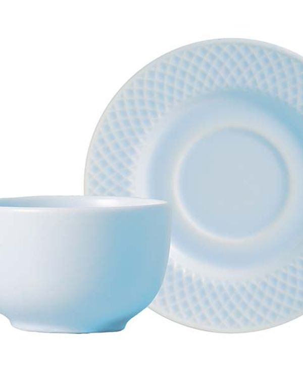 Taza de Té con Platillo Soft Blue