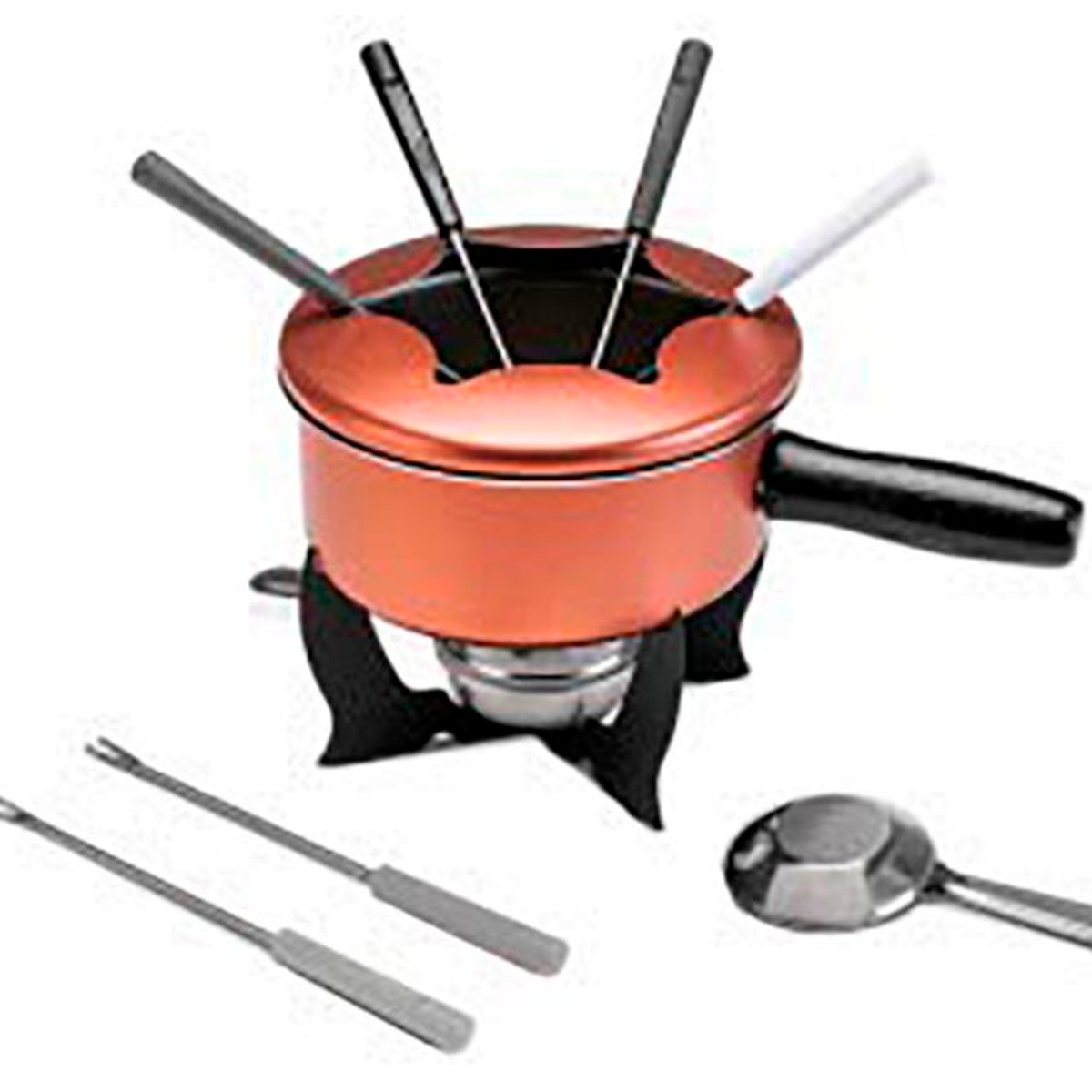 Fondue 10 Pz Aluminio Cobre Oro Rosa