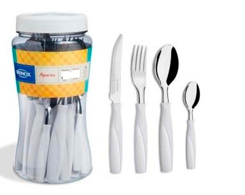 Set Cubiertos 16 Pz Itaparica Blanco En Estuche