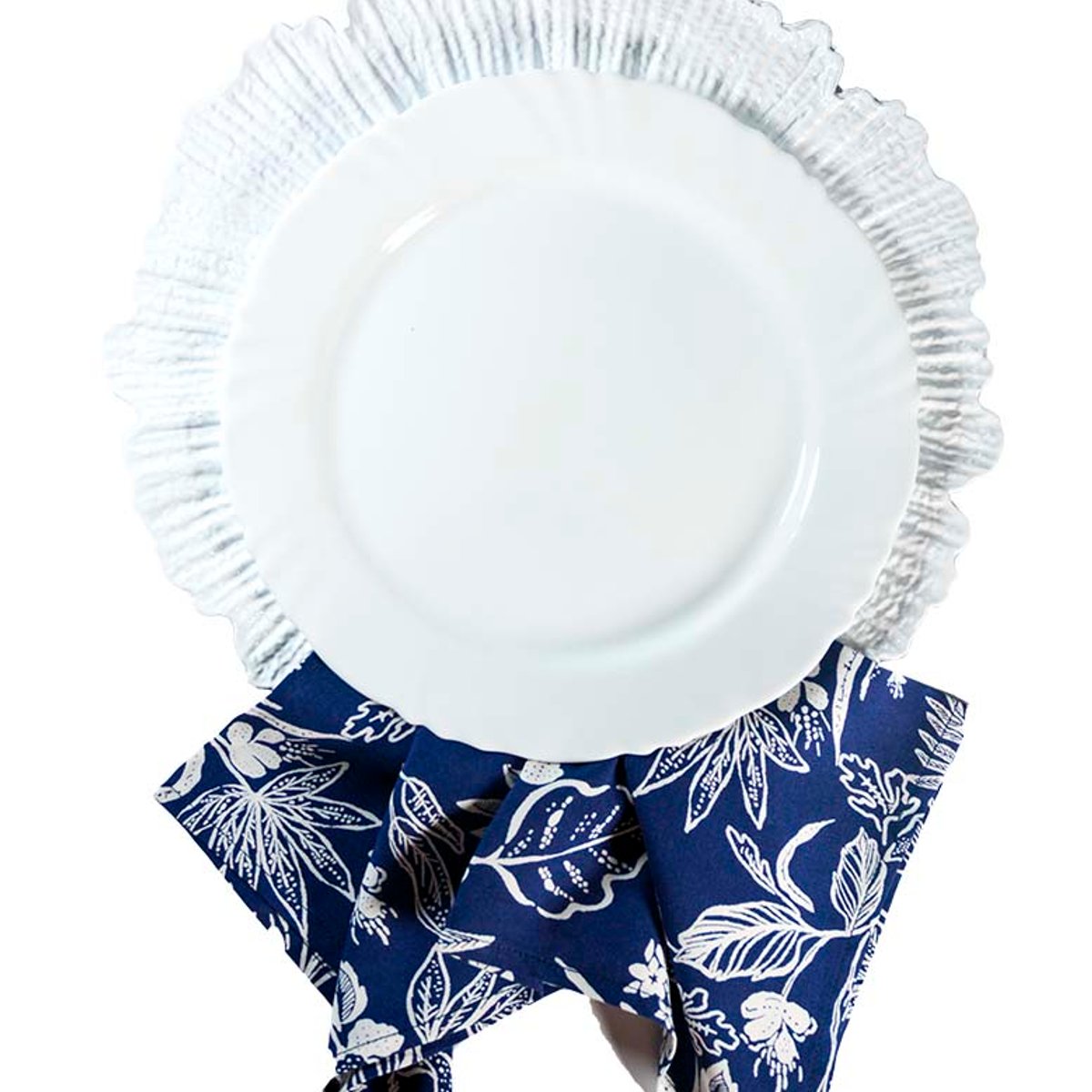 Set 4 Servilletas Bajo Plato Selva Azul