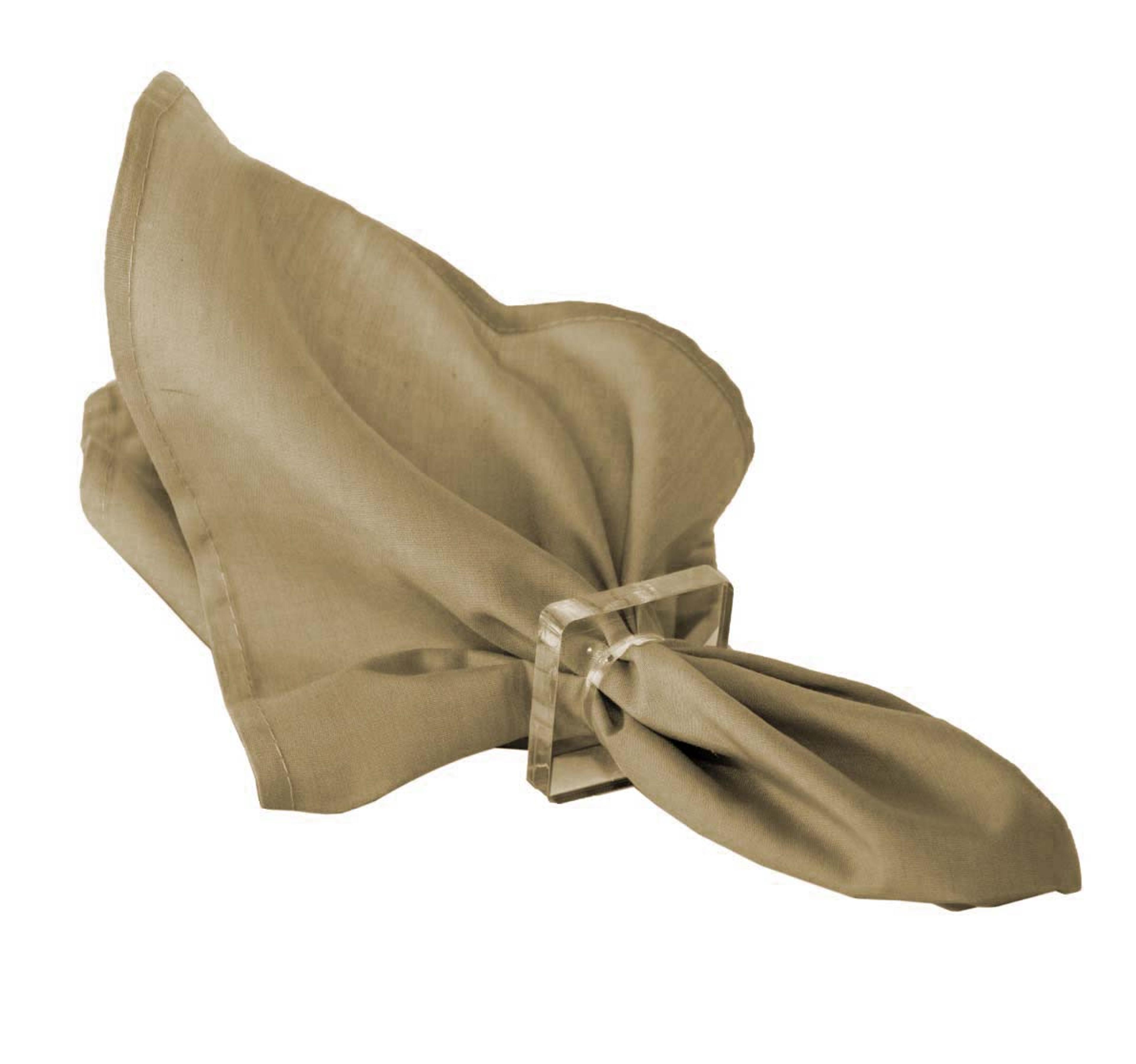 Set 4 Servilletas Camel Grande Oscuro