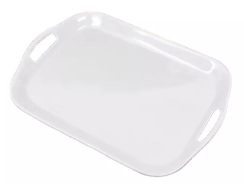 Bandeja Rectangular Melamine Blanco