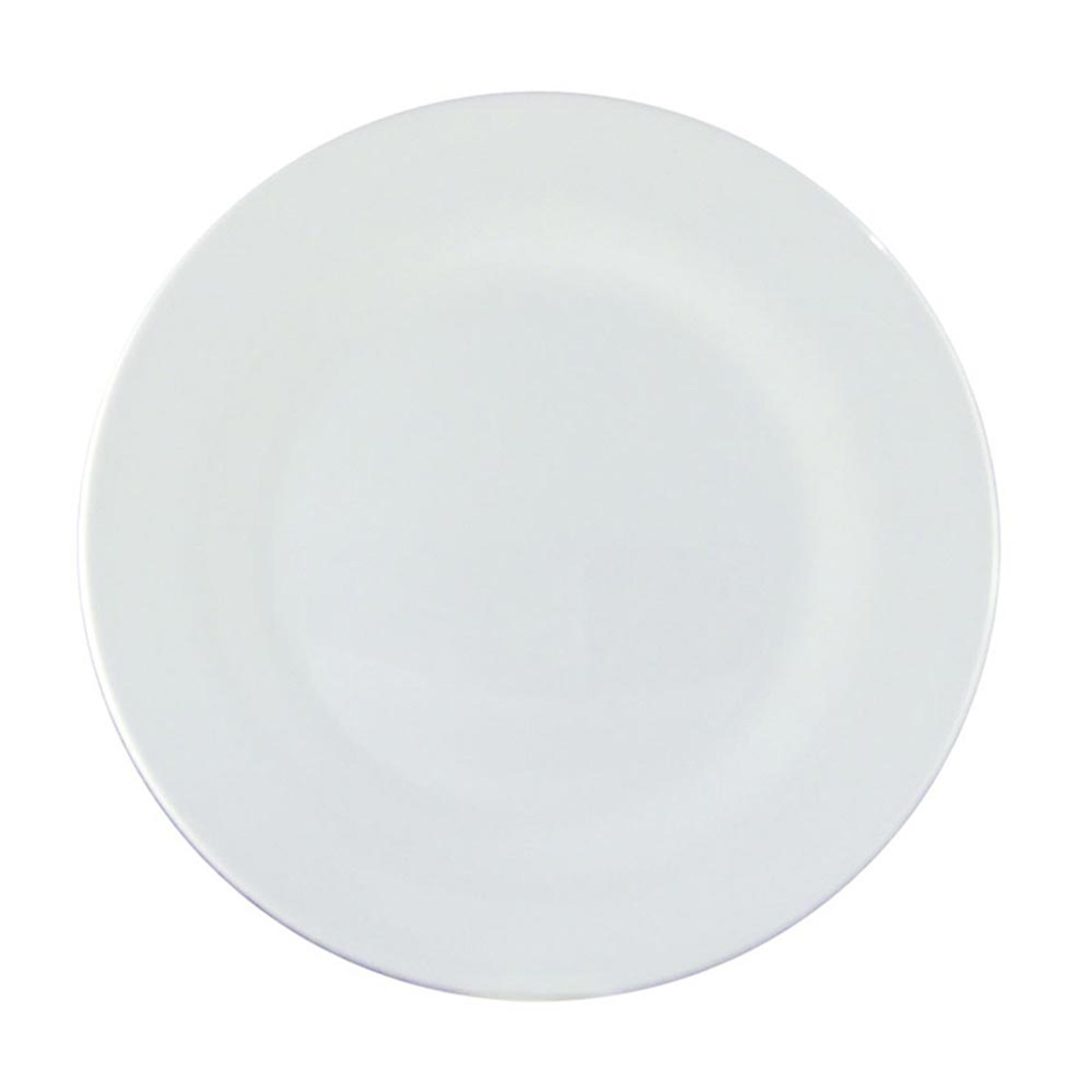 Plato Llano Circular Blanco 25 Cm Melamine