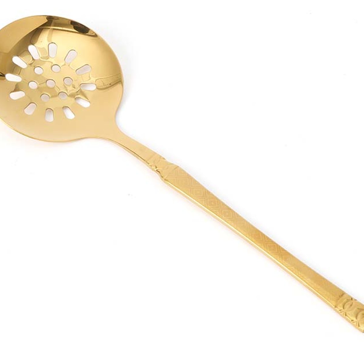 ESPUMADERA CUCHARON DE FRITOS ACERO/ORO