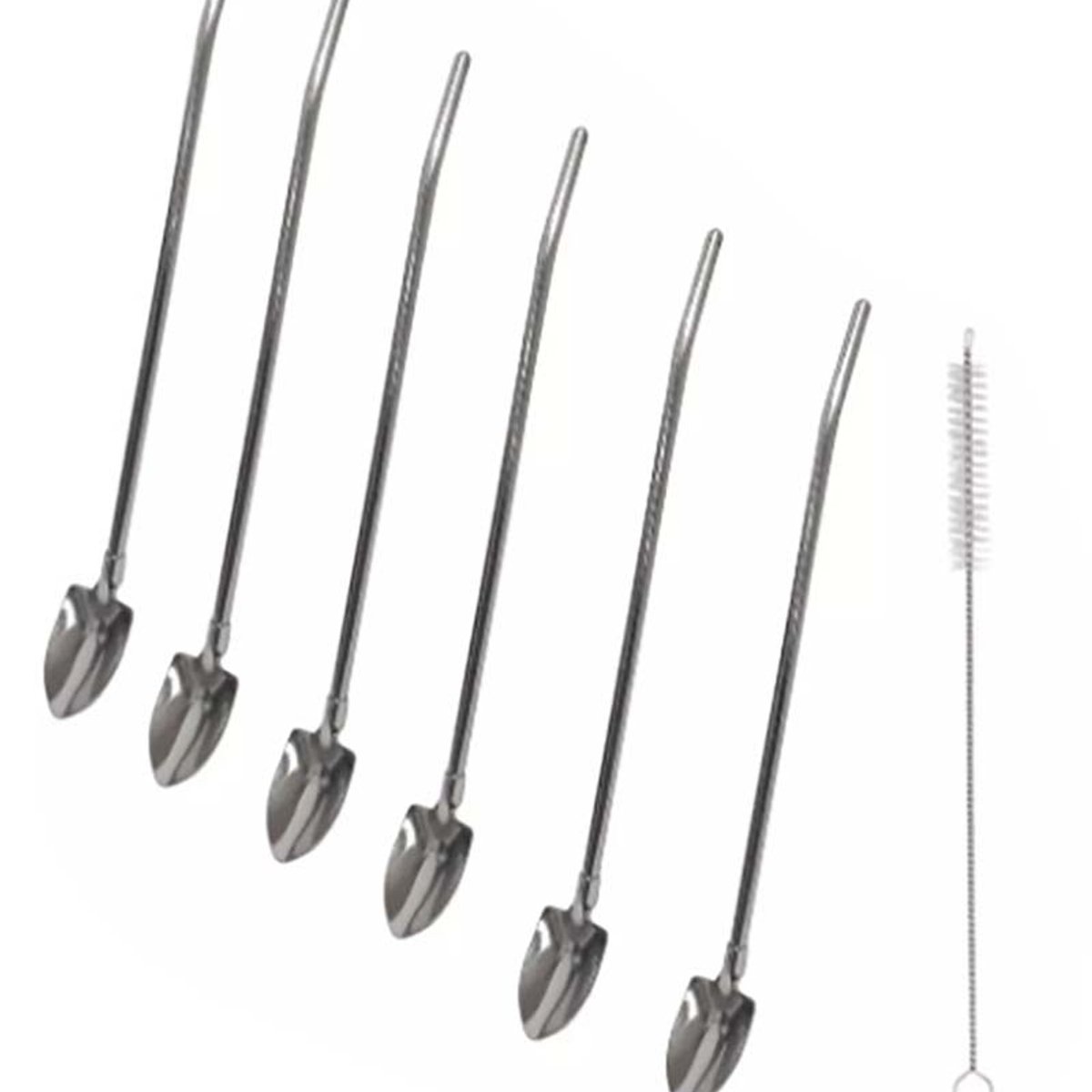 SET 6 CUCHARAS COCTEL ACERO 304