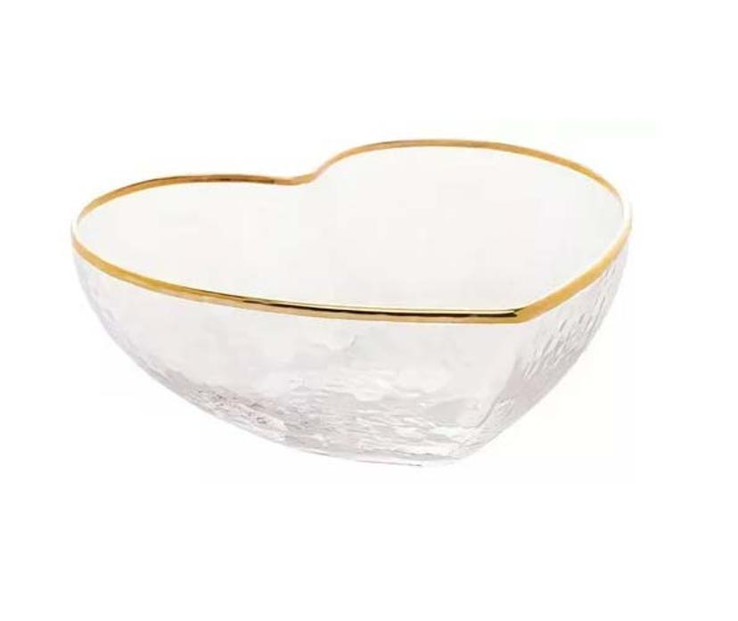 BOWL VIDRIO CORAZON BORDE ORO 3,5 OZ