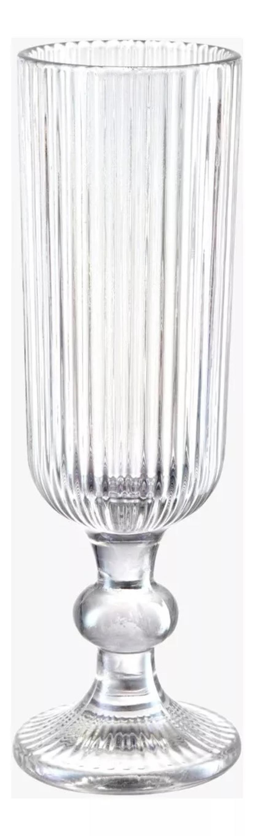 SET 4 COPAS VIDRIO CHAMPAÑA 5.4 ONZAS-14919