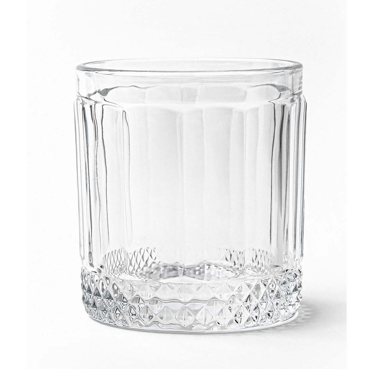 SET 6 VASOS VIDRIO ACANALADO 11 OZ