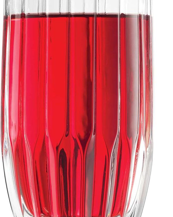 Set 6 Vasos Largo Vidrio 14 Oz Acanalado H.a.i