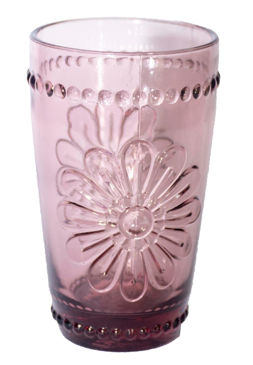 Set 6 Vasos Vintage Rose 12 oz Flor