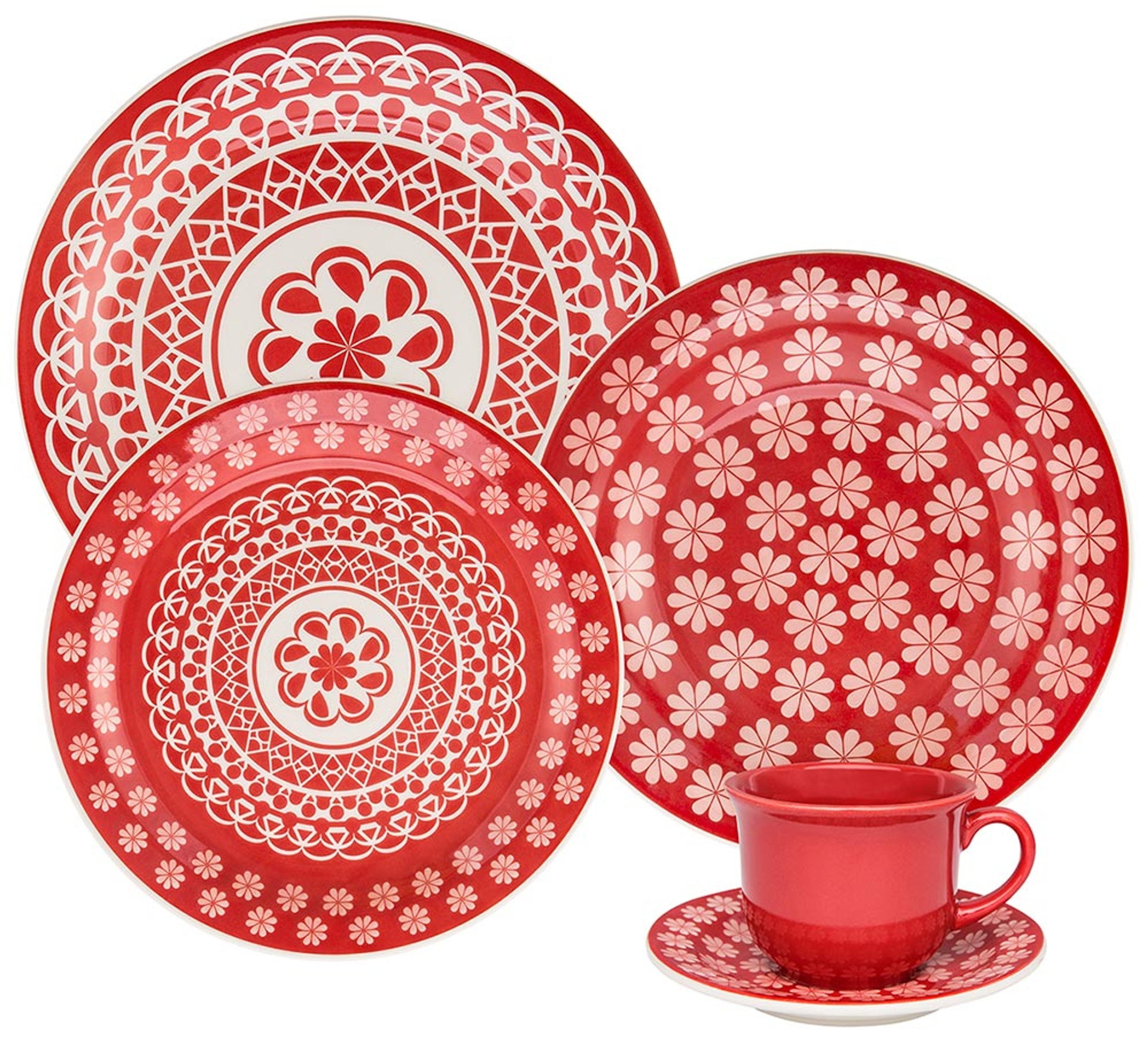 Vajilla Ceramica 20 Pzas 4 Ptos Renda -059259