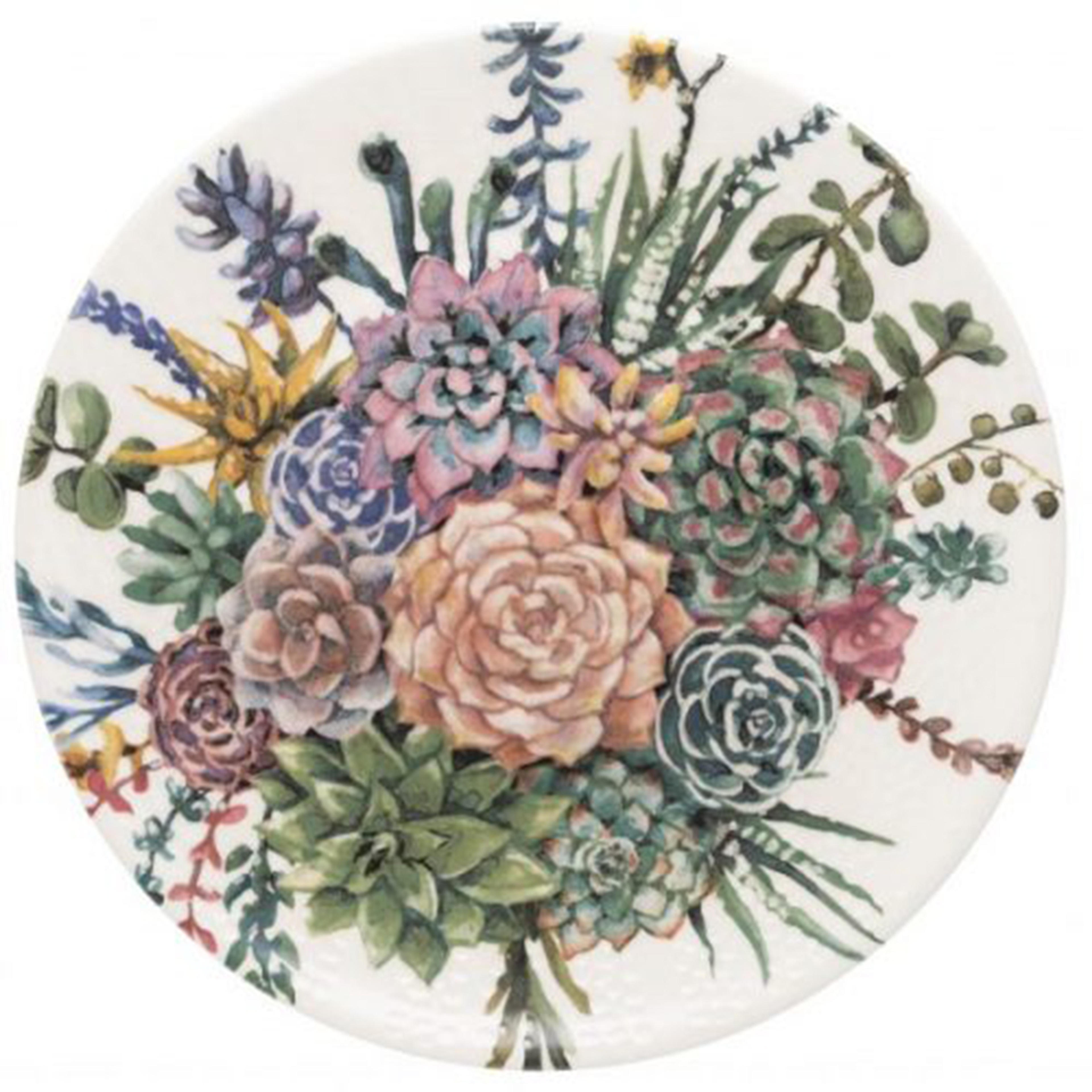 Plato Llano Ceramica 26 Cms Unni Bothanica H.a.i