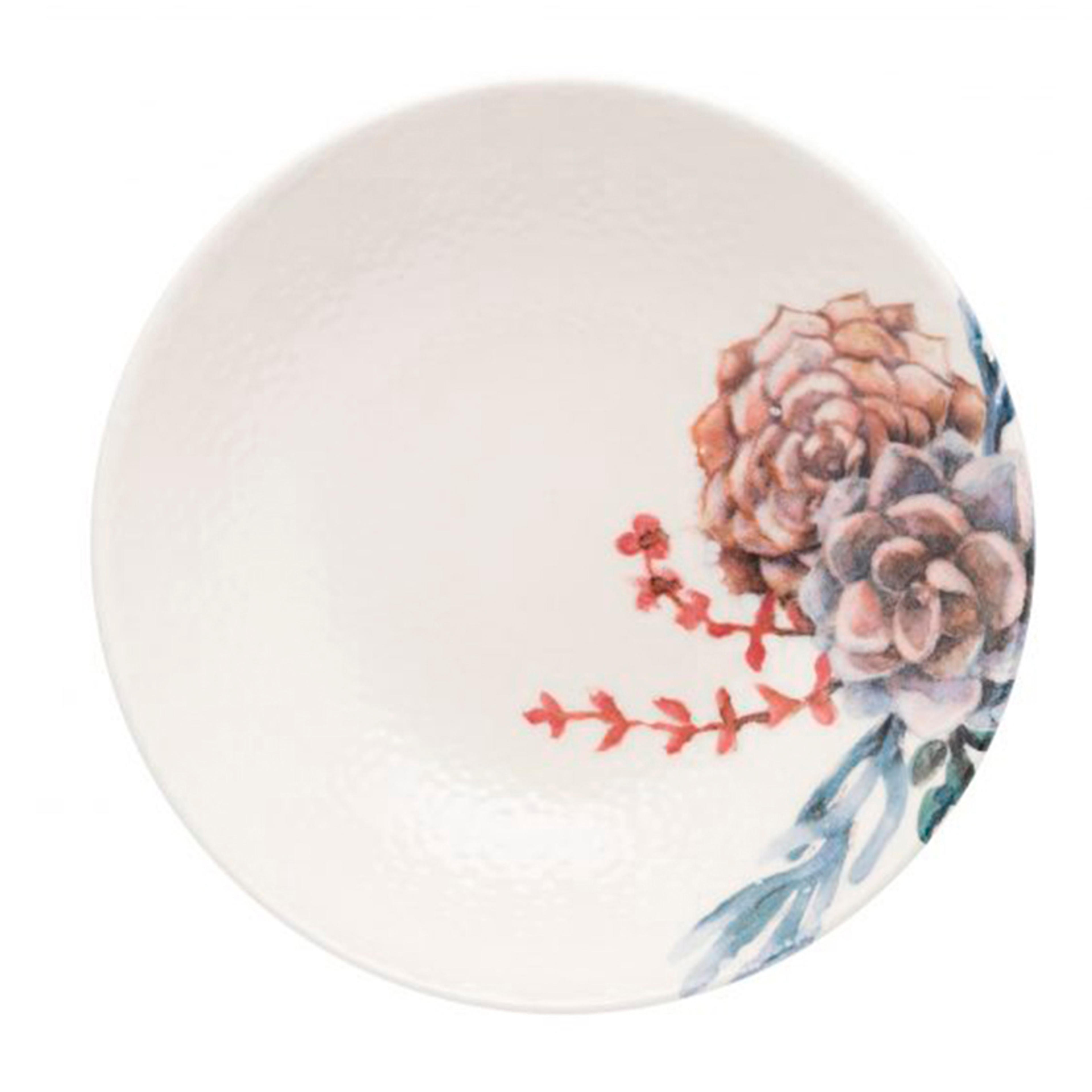 Plato Hondo Ceramica 20,5 Cms Unni Bothanica -h.a.i
