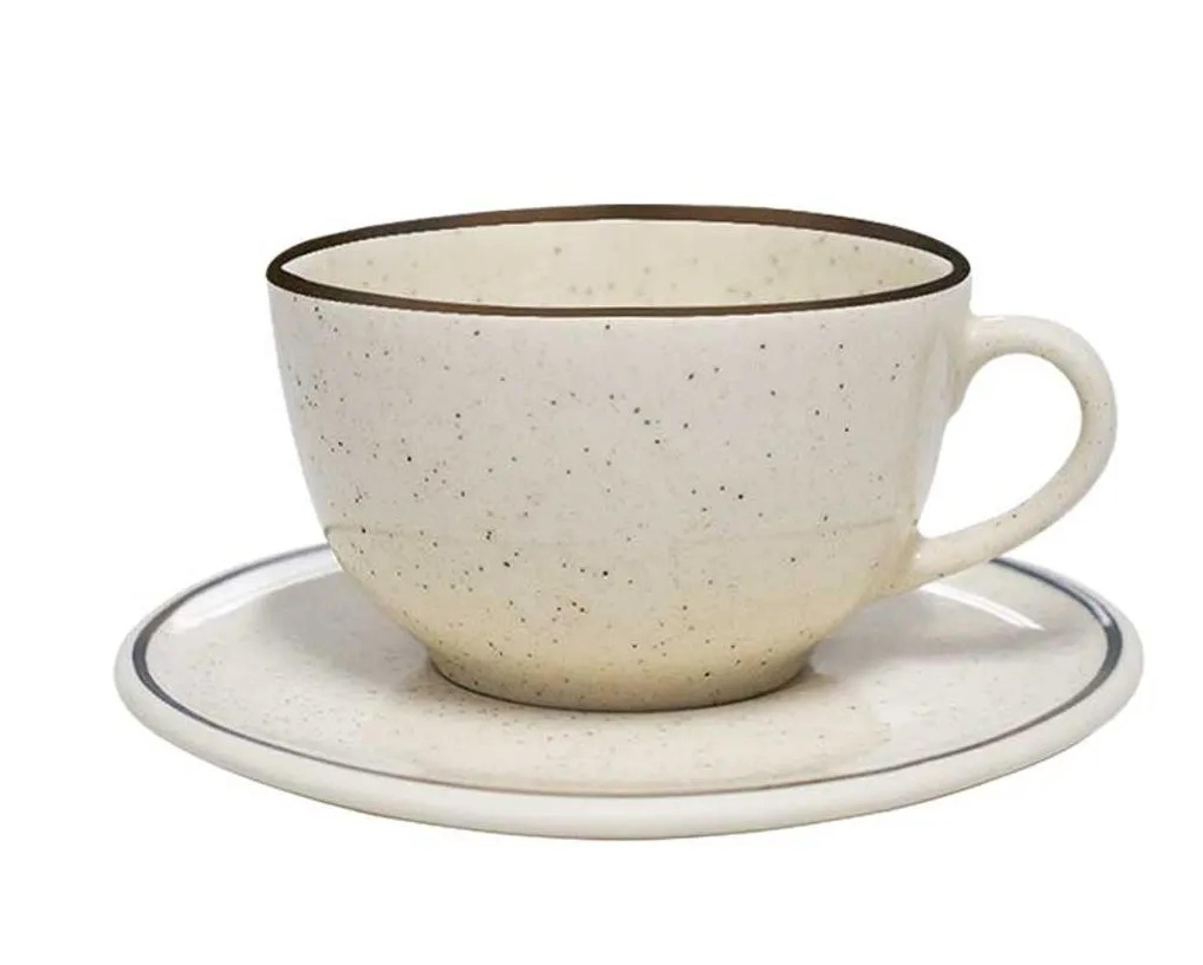 Set Taza Te/Café Con Platillo Brisa 7 Onz
