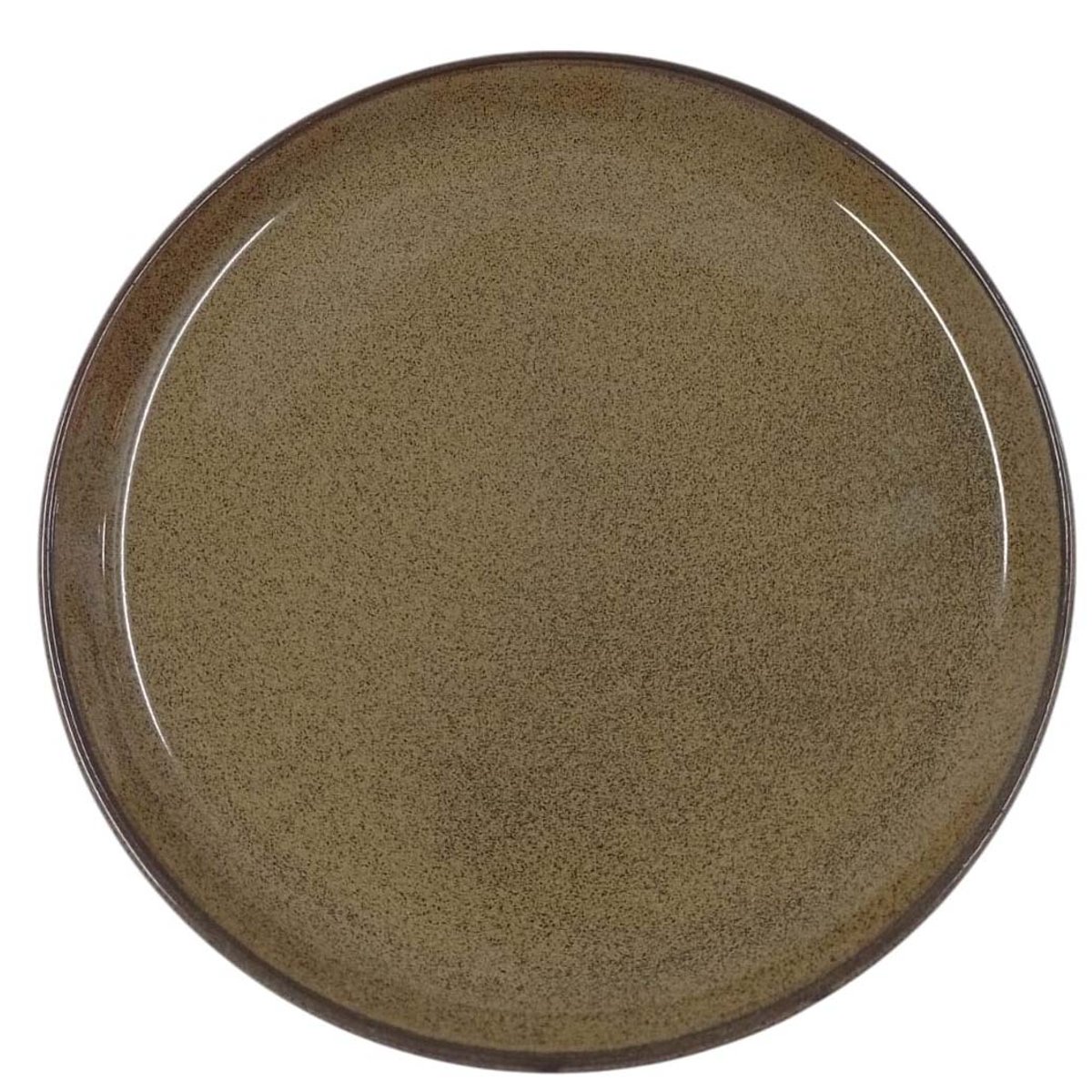 PLATO LLANO CERAMICA OCRE AO02-1A05