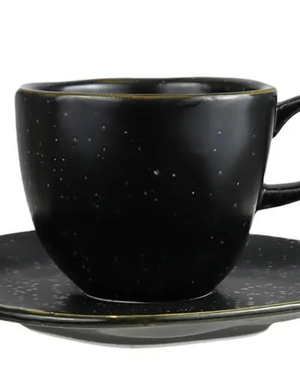 Set Tazate /café con Plato Porcelana Volcano 7 oz