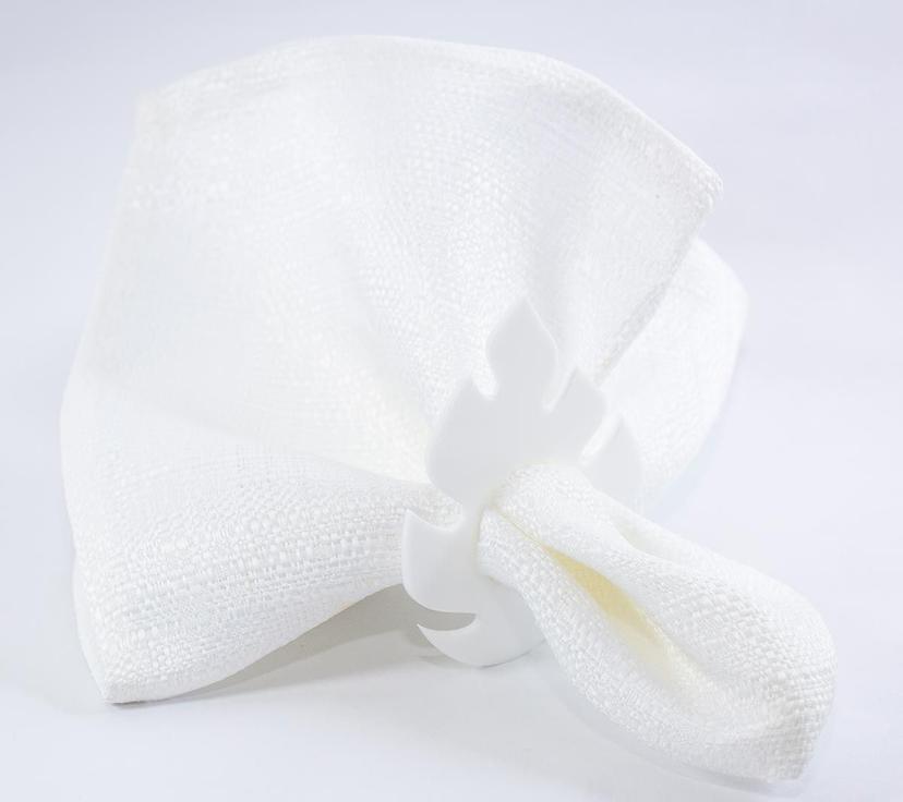 Set 4 Servilleteros Hoja Blanca