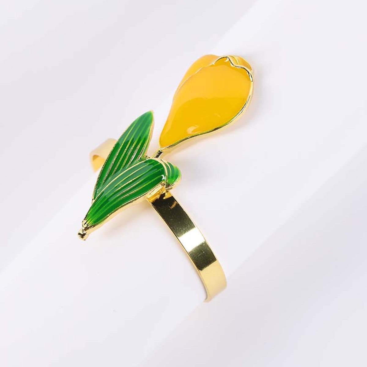 Servilletero Flor Amarillo Unidad