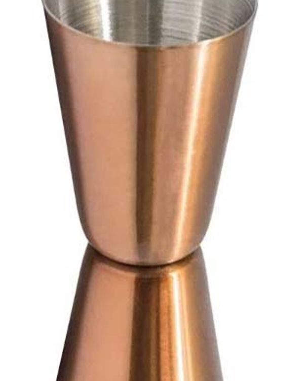 Vaso Acero Inoxidable Medidor Oro Rosa 60/30