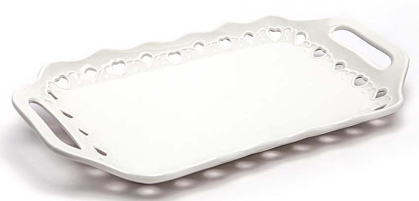 BANDEJA CERAMICA LOVE 41 CMS