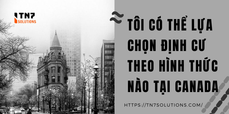 Tôi có thể lựa chọn định cư theo hình thức nào tại Canada