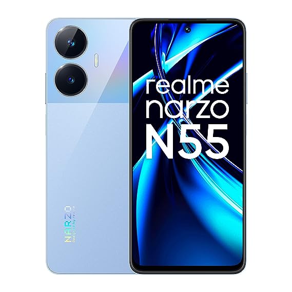 realme narzo N55 (Prime Blue, 6GB+128GB) 33W Segment Fastest Charging