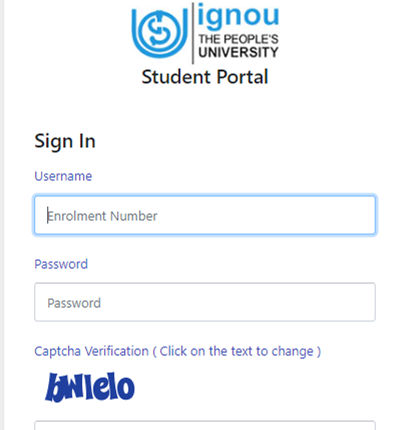 IGNOU Re-registration Step 1