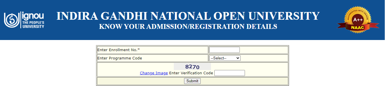 ignou admission status