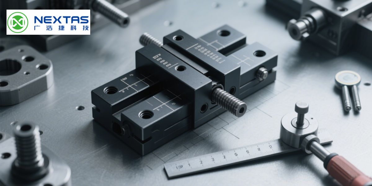 A large injection mold being machined on a CNC center with a Nextas zero-point system.