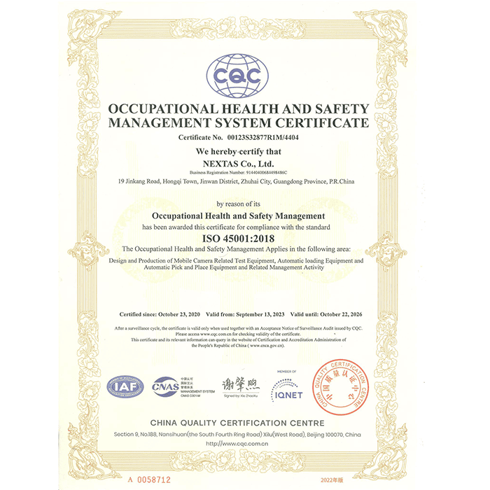 Zertifizierung des Arbeitsschutzmanagementsystems (ISO 45001)