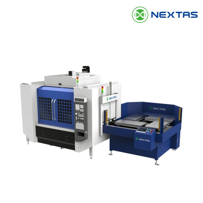 Automatic pallet changer to minimize downtime in production.